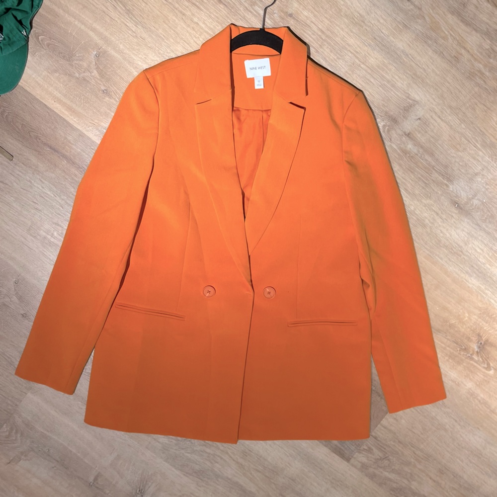 Orange blazer size 12